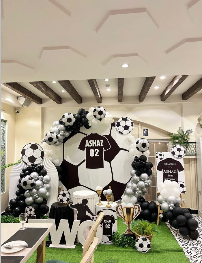 Football Theme Decor Setup